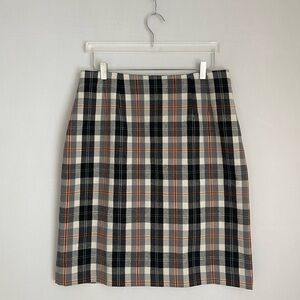 Jg Hook Wool Plaid Academia Skirt 14